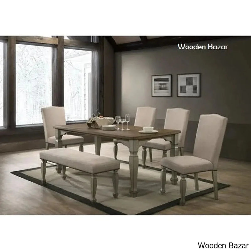 Remus Dining Set (Teakwood)
