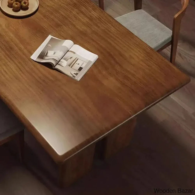 Remya 5 - Piece Solid Teak Wood Dining Set