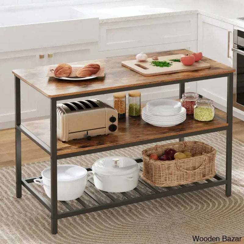 Riggle Kitchen Island Kitchen trolley cart cabinet kitchen island with storage