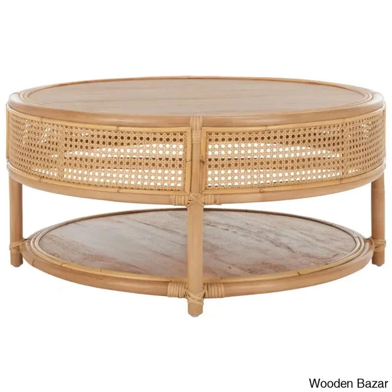 Rodanthe Solid Wood Top Coffee and center Table