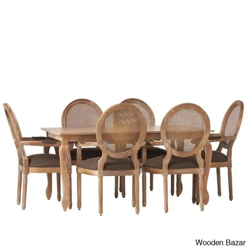 Rowling Modern 6 Seater Elegant Dining Table Set