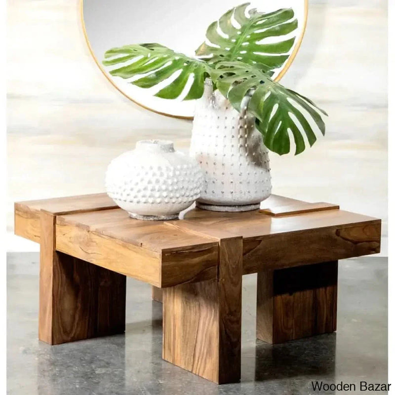 Sillotho Solid Wood Coffee and center Table