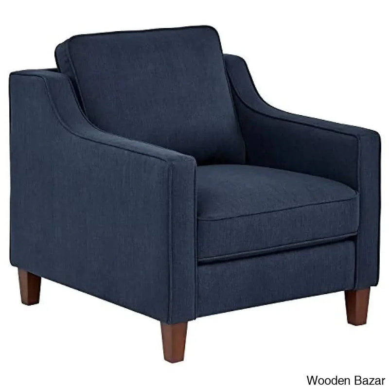 Single accent chairs with affordable back and dark blue colurs best for your bedroom buy now.