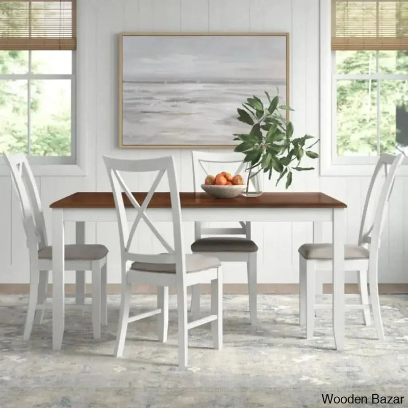 Sonny New 4 Seater Wooden Crafted Dining table Set - Craft Decor