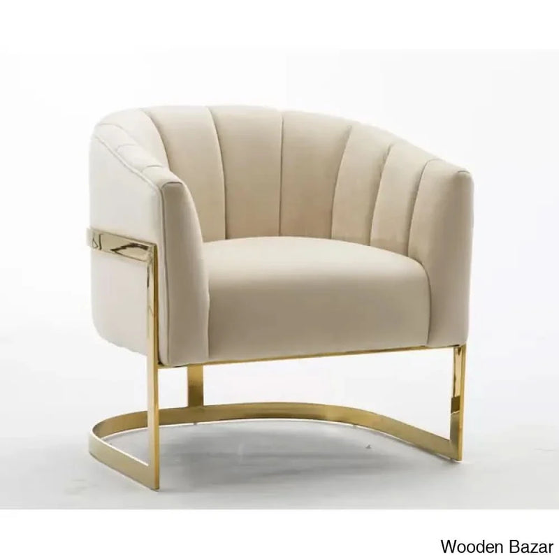 Sorrell 30'' Wide Velvet Barrel Chair