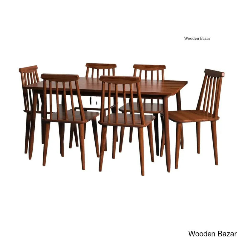 Stylish 6 Seater Dining Table Set With Chair - Craft Decor