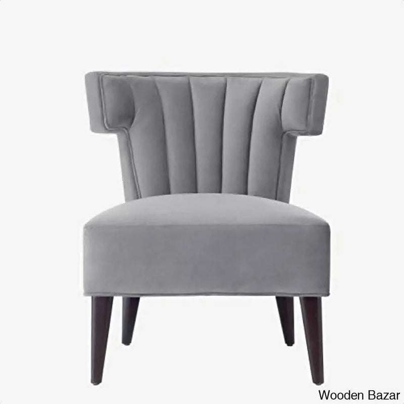 Sutton Velvet Wingback Chair, Weight Capacity (lbs): 330, Overall: 30.5'' H x 30'' W x 30'' D