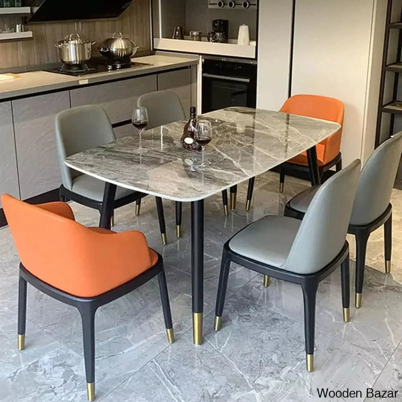 Table sets furniture nordic luxury marble dining tables