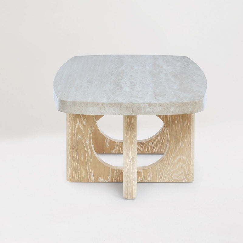 Rinller Travertine Coffee Table - Craft Decor