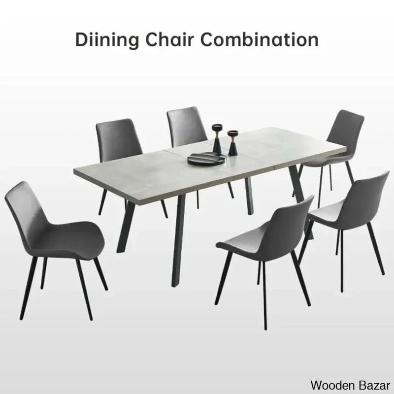 Toxen Latest 6 seater Extendable Dining Set