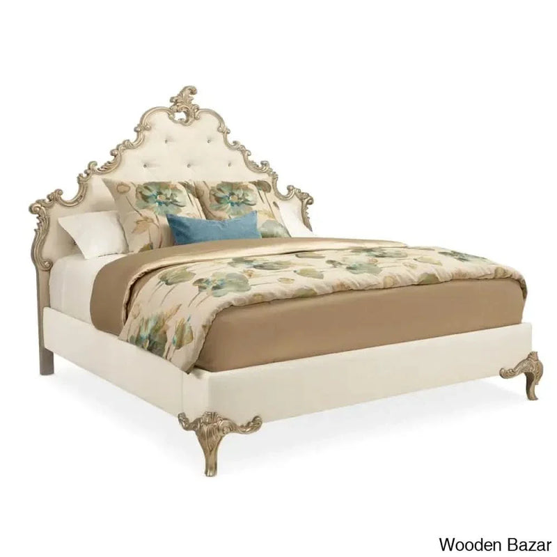 Tufted Low Profile Platform Bed