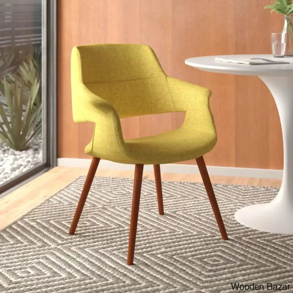 Upholstered Arm dining Chair - Craft Decor