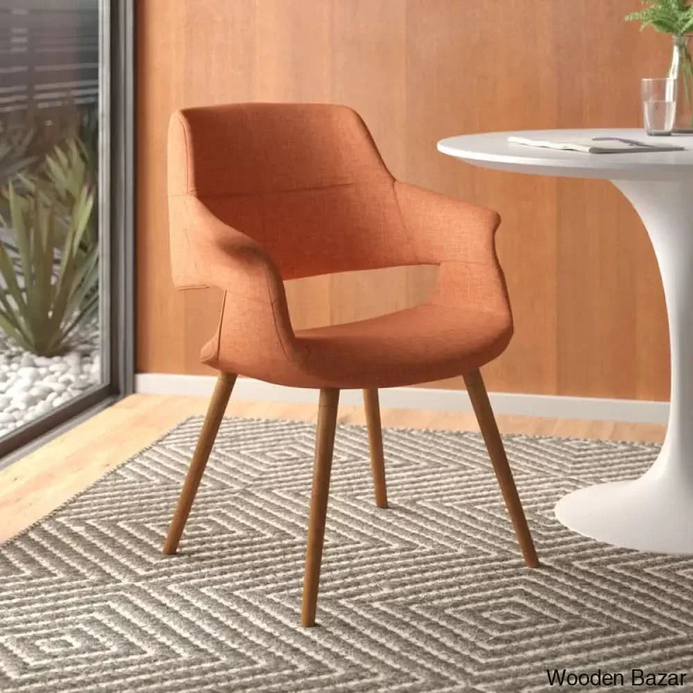 Upholstered Arm dining Chair - Craft Decor