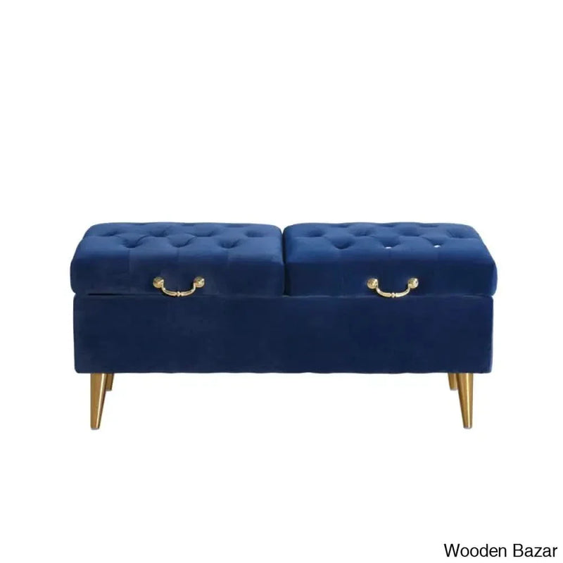 Upholstered Flip Top Storage Bench