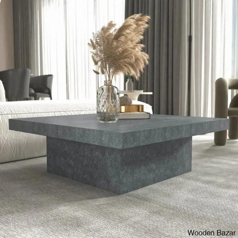 Vere Single Coffee Table And Center Table - Craft Decor Gray Stone