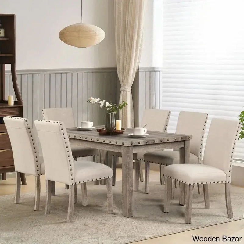 Virusha New 6 Seater Dining Table Set For Moderrn Living