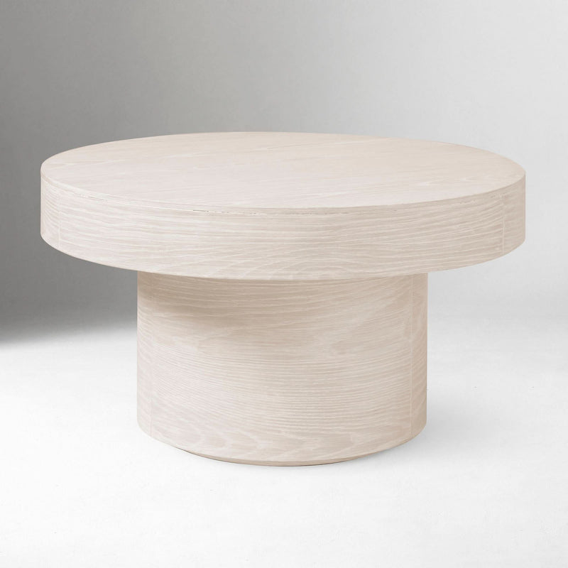 Kery Volume Round Pedestal Coffee Table - Craft Decor