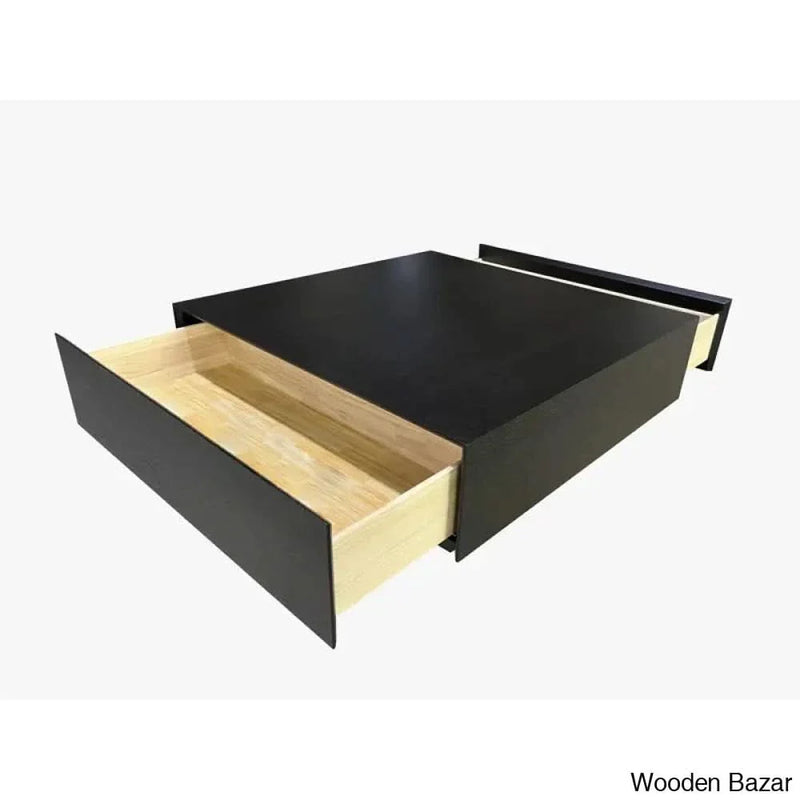 WEBSTER Wood Living Room Table, Square Coffee Table, Fully-assembled Coffee and center table