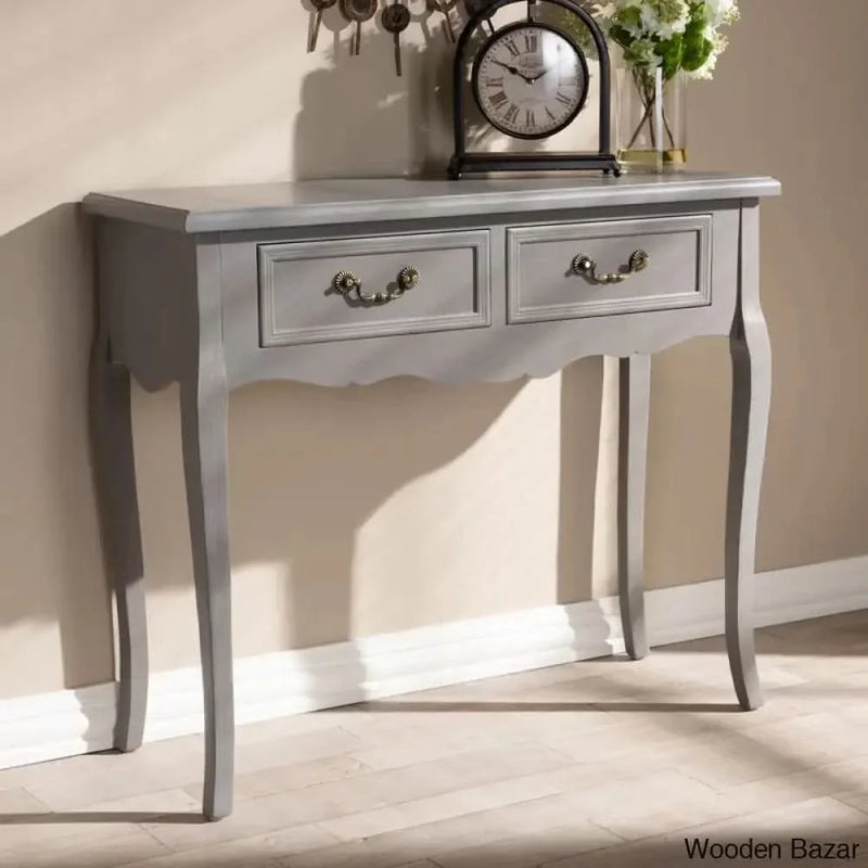 Weimar 35.4'' Console Table in teak wood