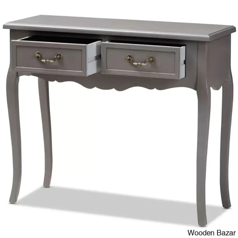 Weimar 35.4'' Console Table in teak wood