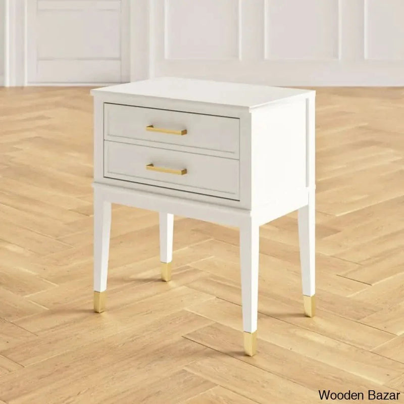 Wesley Bedside Table, Side End Table, Nightstand with Drawer