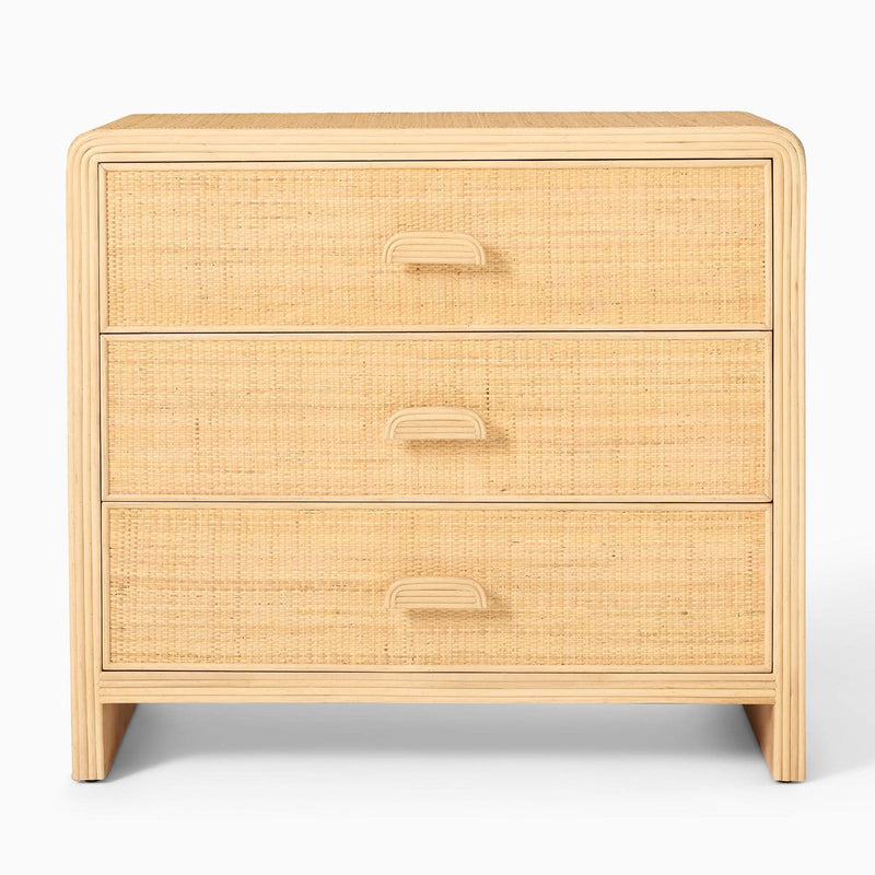 Kittow Rattan 3-Drawer Dresser - Craft Decor