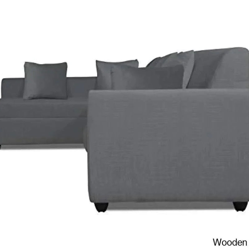 Wood Rio Decent L Shape 5 Seater corner Sofa Set Left Side Handle