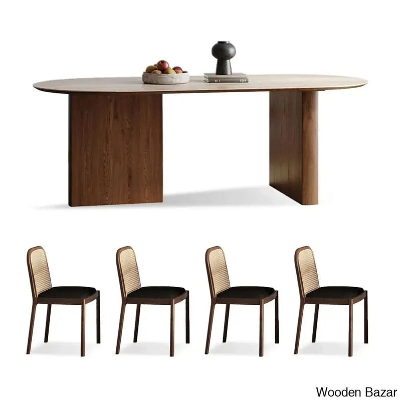 Craft Decor 5 Piece Double Pedestal Dining Set