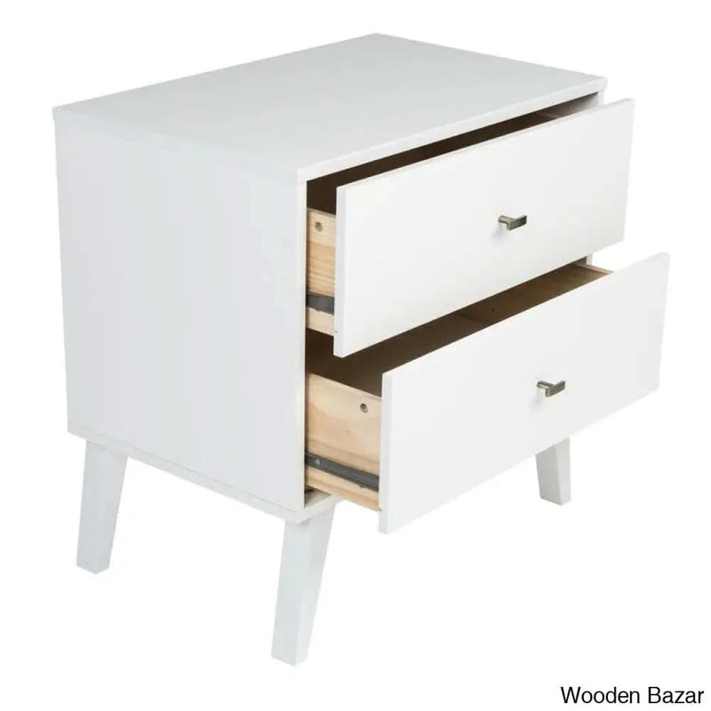 Craft Decor Bed Table, Side End Table, with 2 drawer and magnificient growth.
