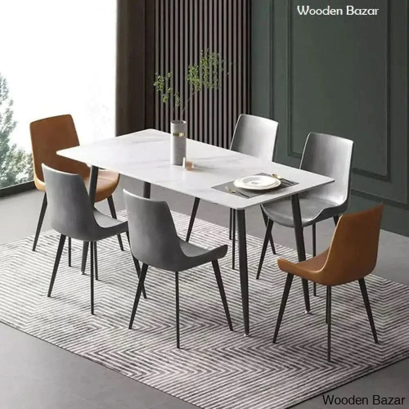 Craft Decor marble set rectangular marble dining table