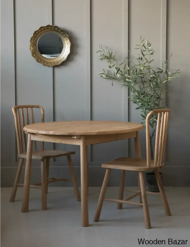 Craft Decor Nordic Round Extending Dining Table