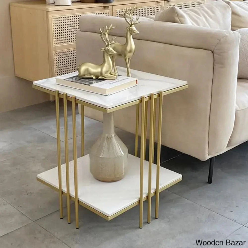 Craft Decor Ratesha 25.6'' Tall Frame End Table