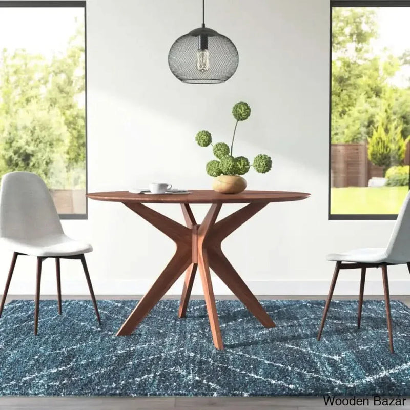 Craft Decor Shatzer 47.25'' Solid Oak Dining Table