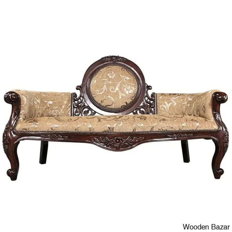 Wooden Bazar Victorian Cameo-Backed Sofa Couch