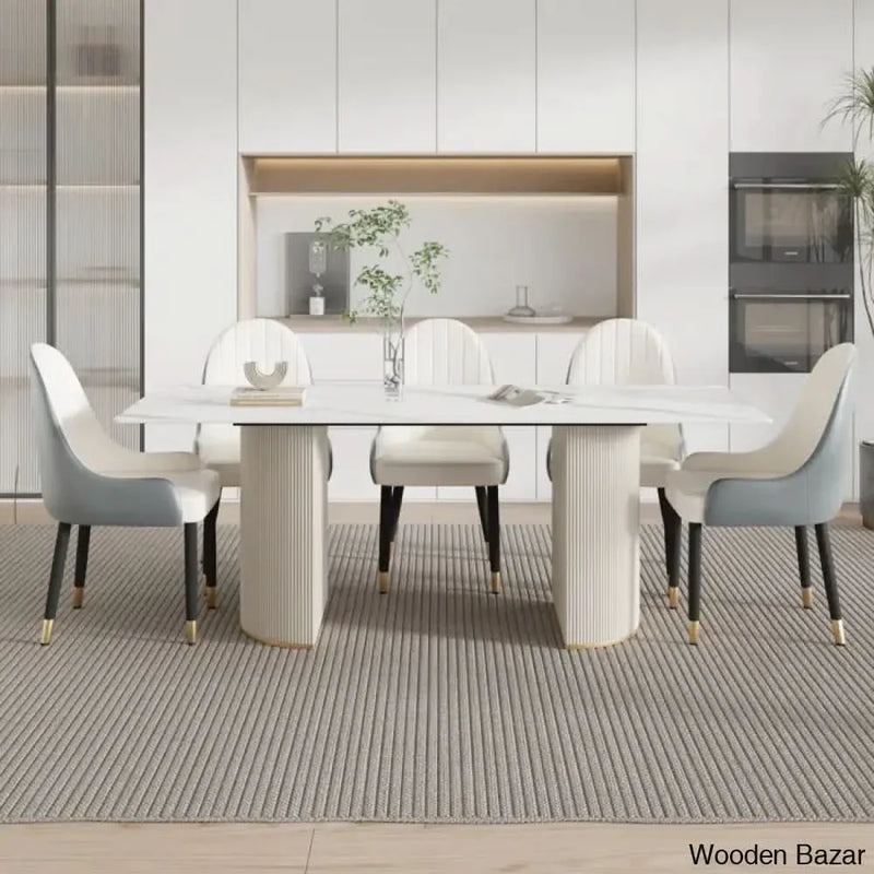 Yamaha 8 Seater Double Pedestal Dining Table Set - Craft Decor