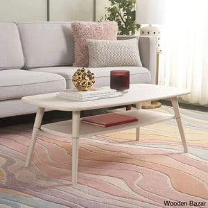 Yashon Coffee And Center Table - Craft Decor Bleached White