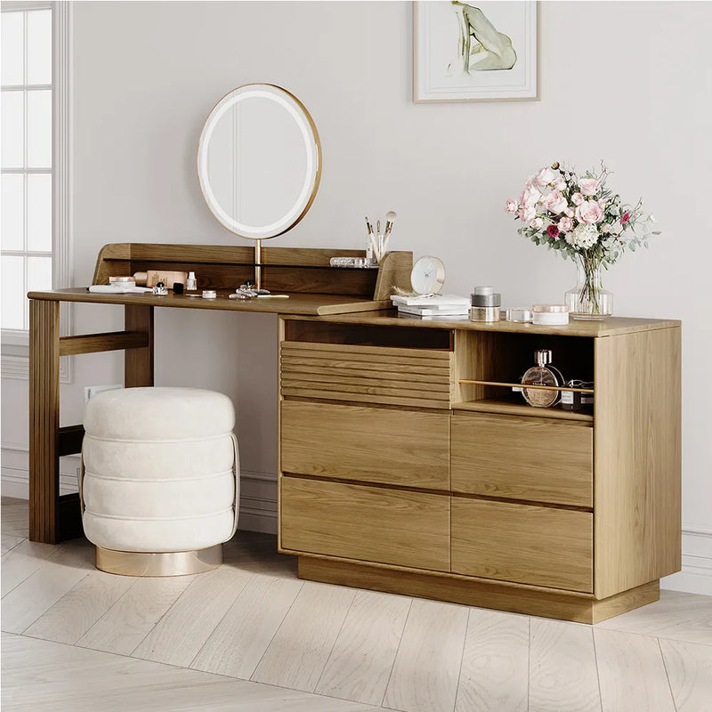Cibbil Mid-century Modern Makeup Vanity Table Set - Craft Decor