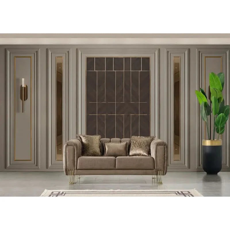 2 - Piece Velvet Living Room Set Luxury Sofa Set