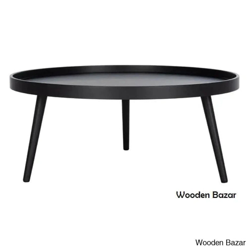 3 Legs Wooden Coffee Table for Living Room