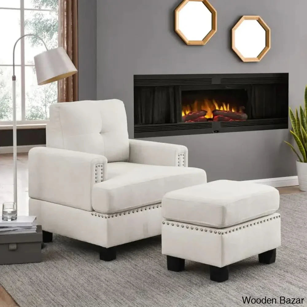 Chair with ottoman 