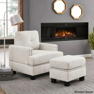 Chair with ottoman 