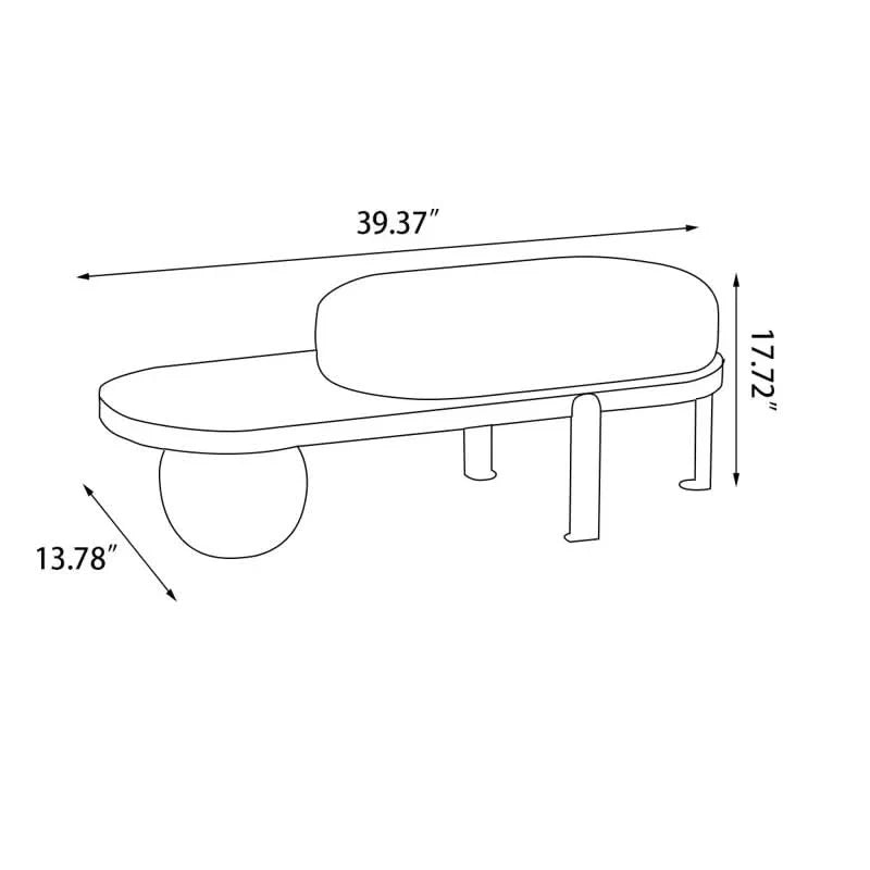 Nazlin Solid wood Bench - craft decor