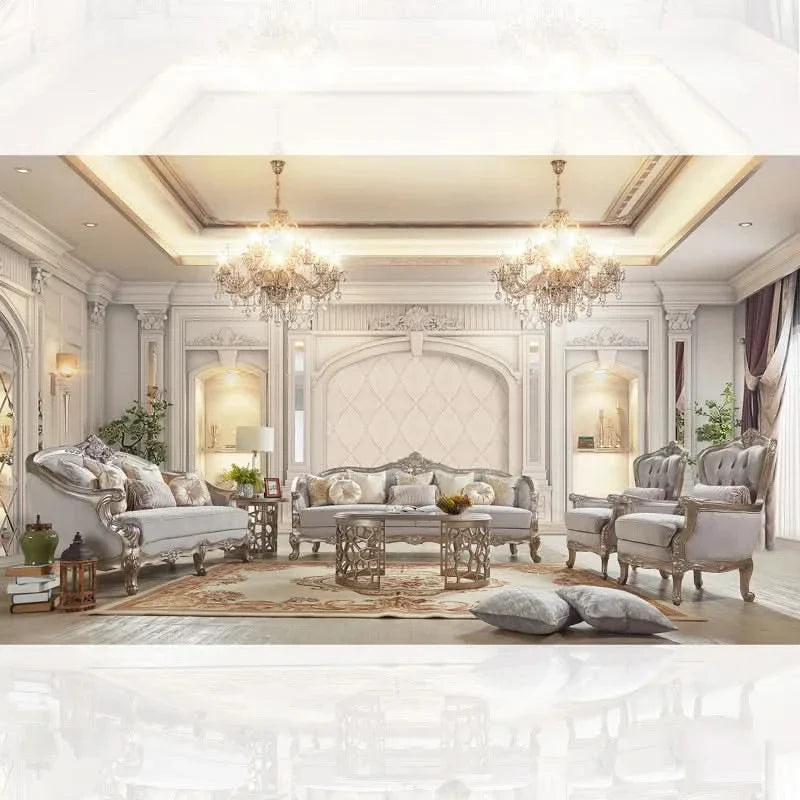 Royal 3 - Piece Living Room Set Luxury Sofa Set