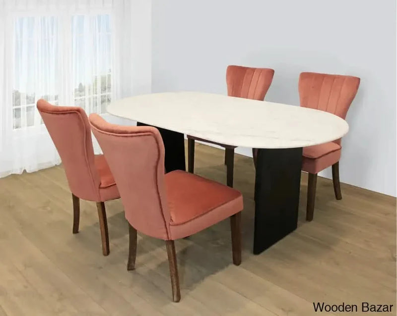 5 - Piece Marble Top Dining Set exclusive design