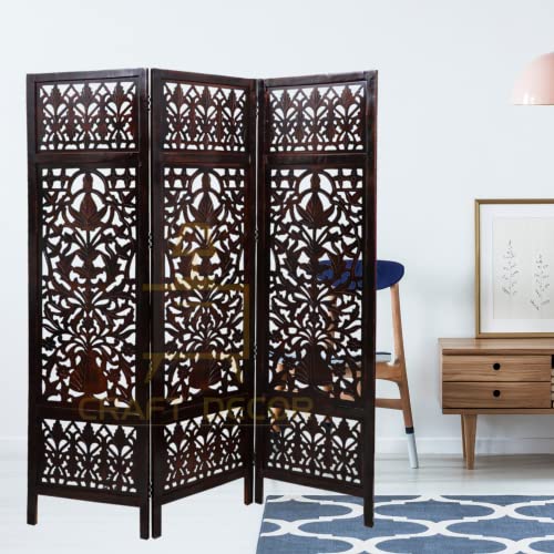 CRAFT DECOR Wooden Room Divider |Wooden Partition for Living Room |Wooden Room Separator |Room Wall Divider |Screen Separator for Living Room/Bedroom/Office/Pooja Room