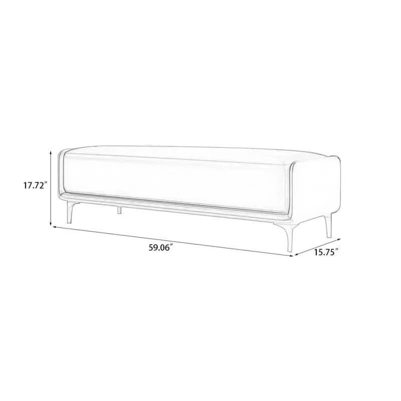Nietheran Leather Bench - craft decor