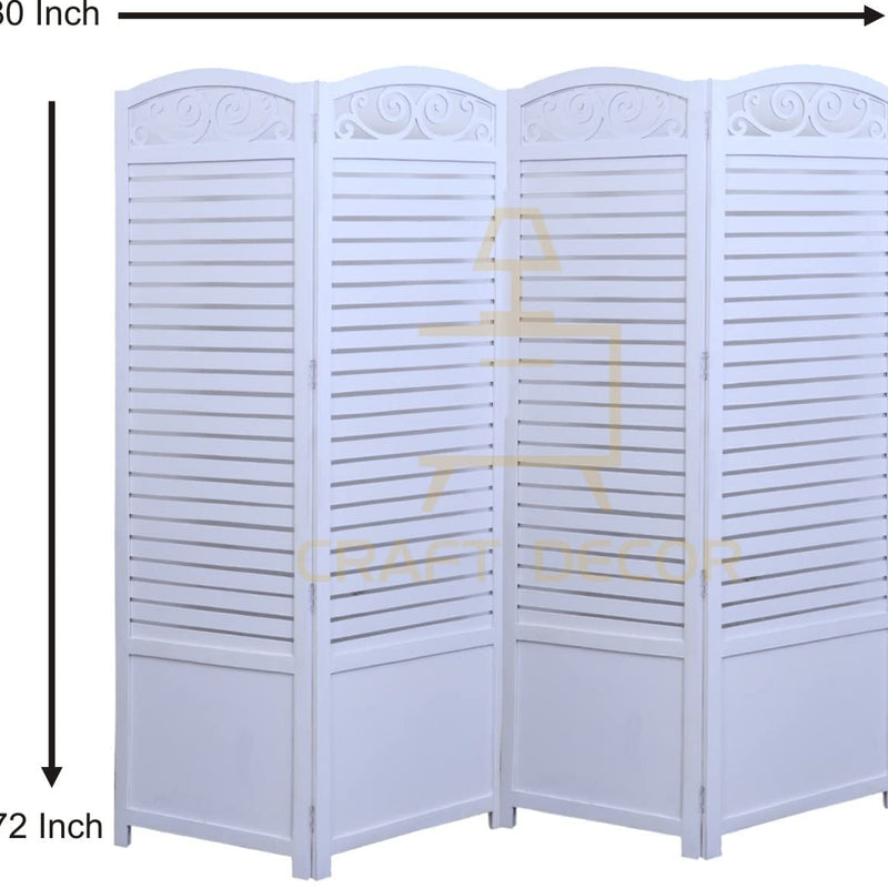 CRAFT DECOR Wooden Room Divider |Wooden Partition for Living Room |Wooden Room Separator | Room Wall Divider |Screen Separator for Living Room/Bedroom/Office/Restaurant/Pooja Room