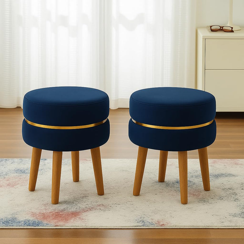 CRAFT DECOR Ottoman Stool Puffy Stool for Living Room Pouffes for Sitting Ottoman Pouffes Sitting Stool for Living Room