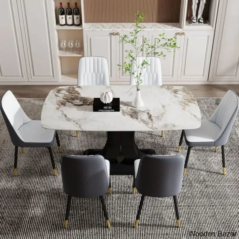 7 - Piece Pedestal Dining Set
