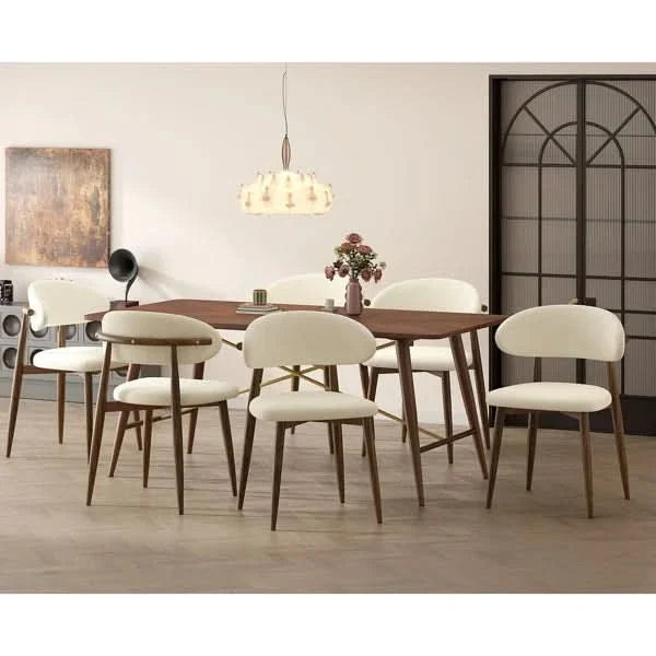 6-Seater Rectangular Dining Table Set  – Perfect for Modern Kitchens, Dining Rooms, or Living Spaces